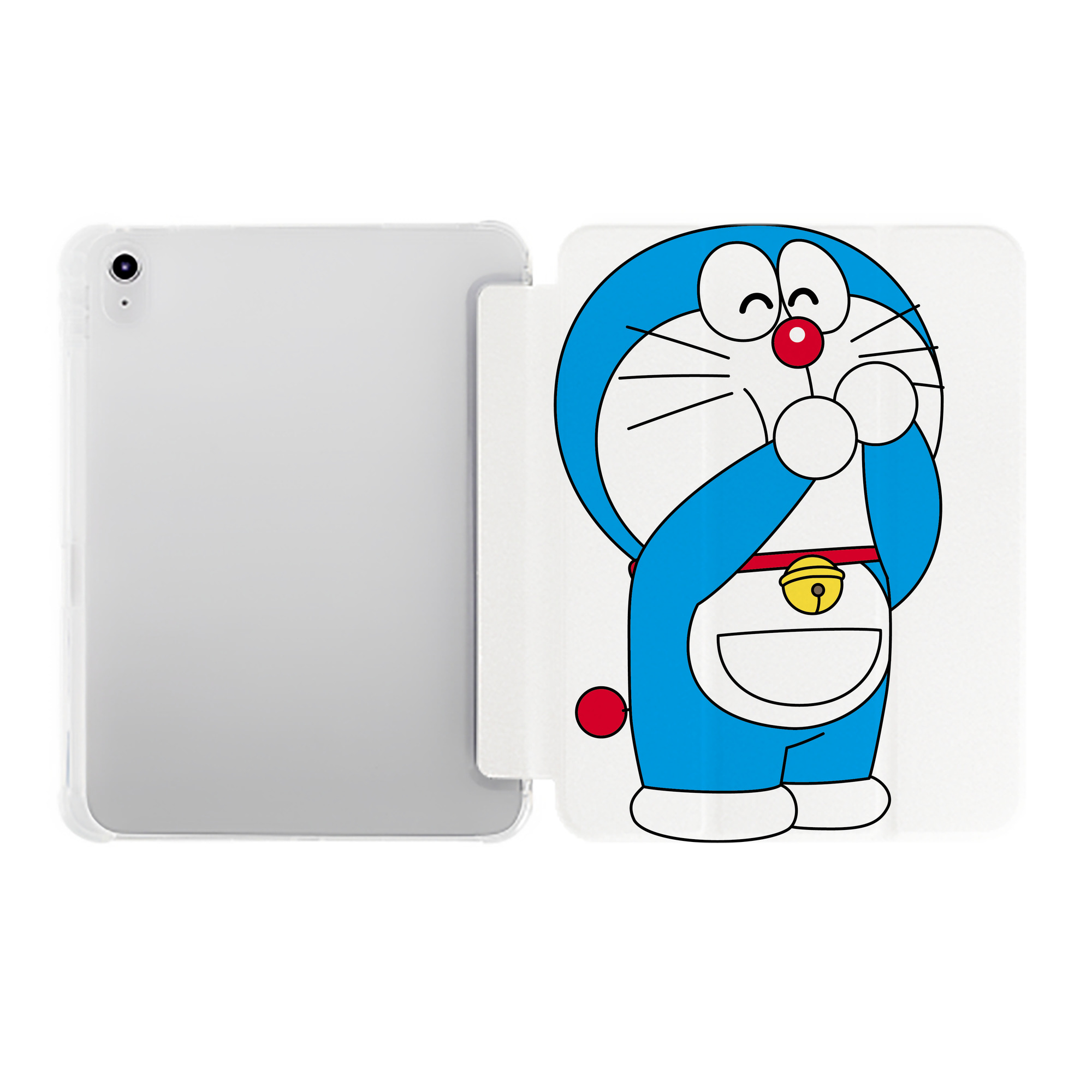 （画像用） ドラえもん Doraemon IPad ケース ペン収納付き 三つ折りスタンド PUレザー×シリコン 対応機種9.5/10.5/10.9インチ